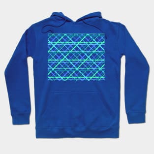 Mesh Pattern with Ocean Based Colors Hoodie